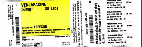 Effexor Venlafaxine Cellulose